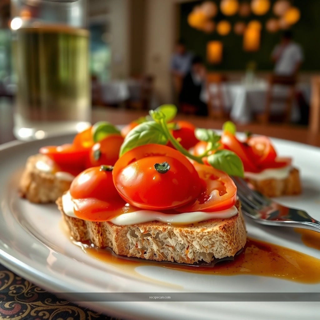 Tomato Bruschetta - authentic italian bruschetta recipes