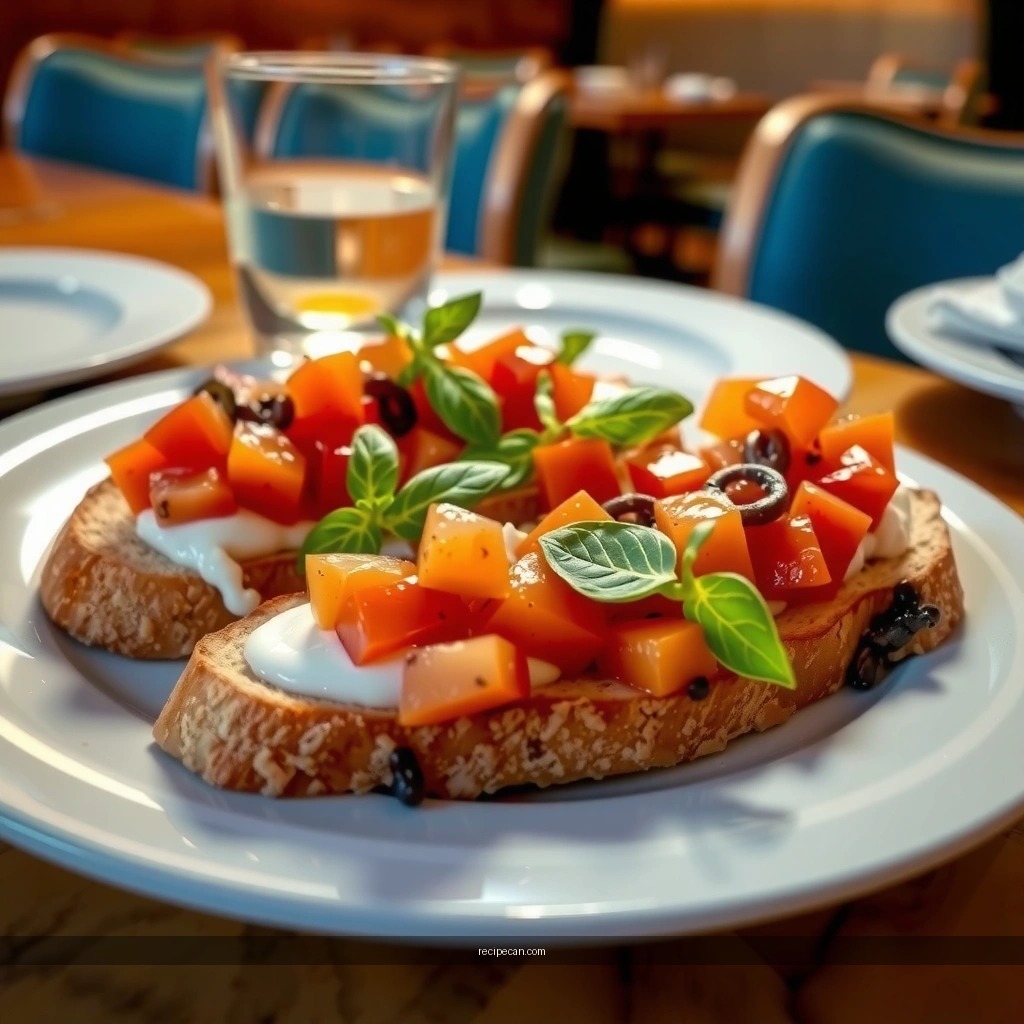 Tomato-Garlic Topping - easiest bruschetta recipe