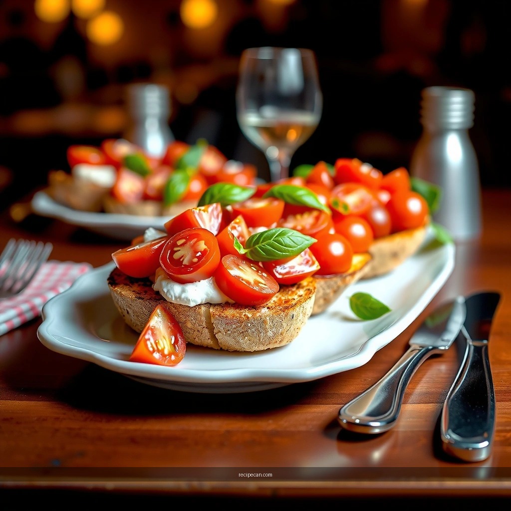 Tomato Mixture - tomato basil bruschetta recipe