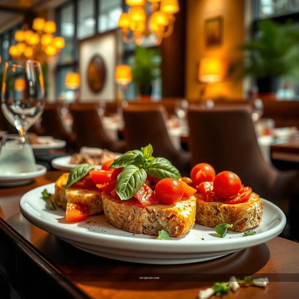Tomatoes and Basil - tomato basil bruschetta recipe