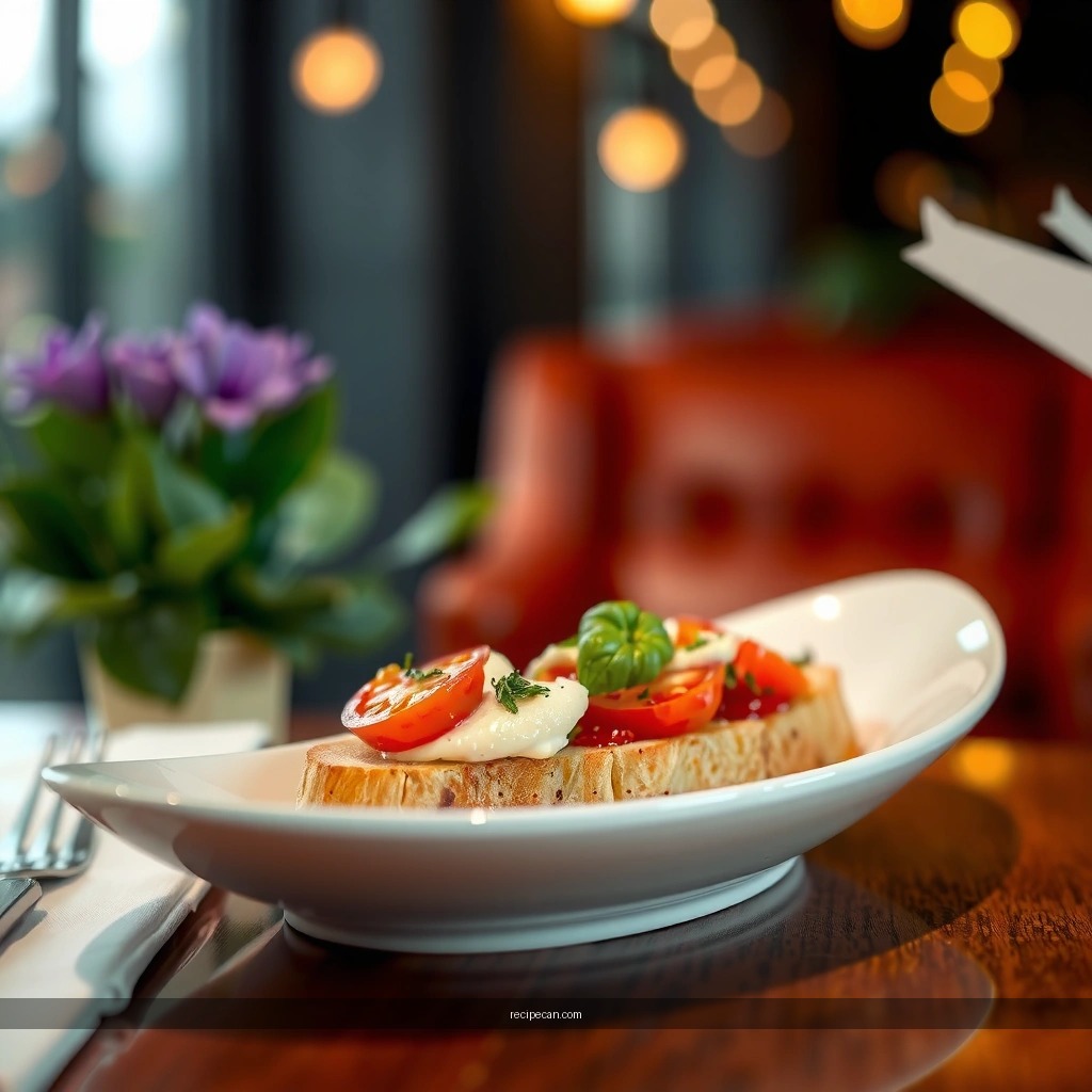 Tomatoes and Basil - tomato and basil bruschetta recipe