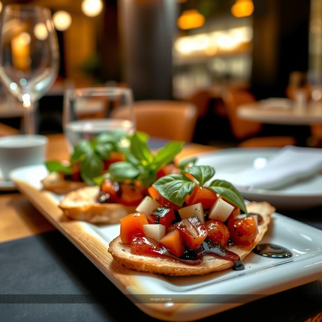 Tomatoes and Seasoning - bruschetta recipe balsamic