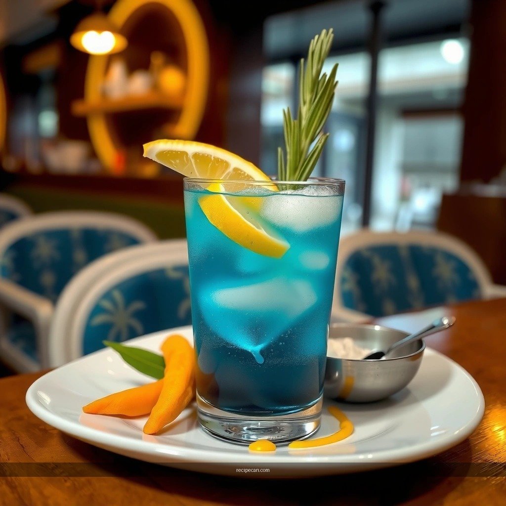 Tools and Glassware - blue long island iced tea cocktail recipe