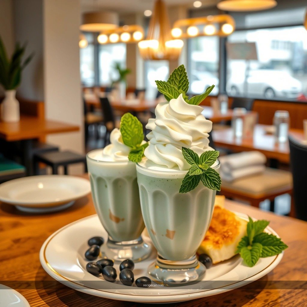 Toppings - mint milkshake recipes