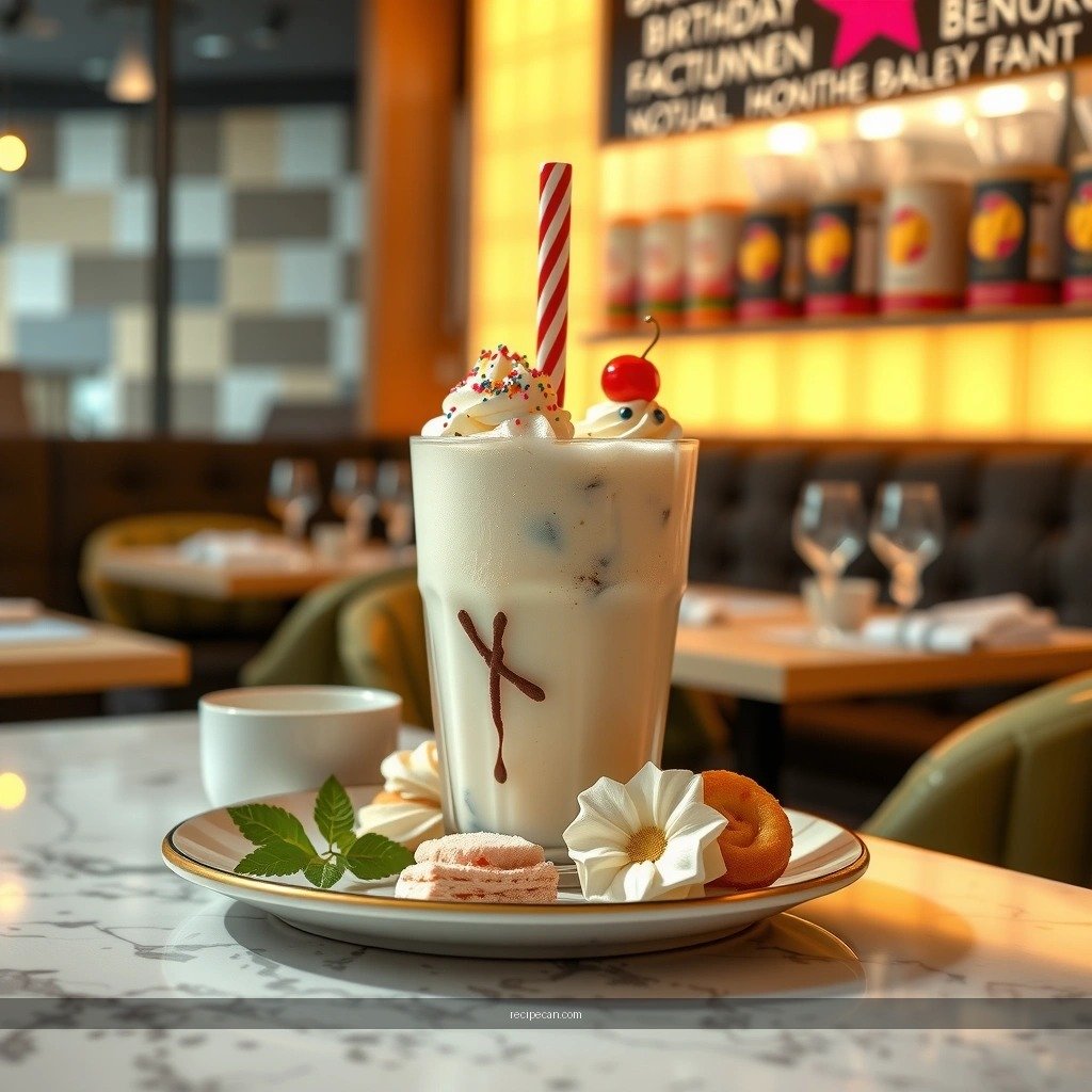 Toppings - birthday cake milkshake recipe