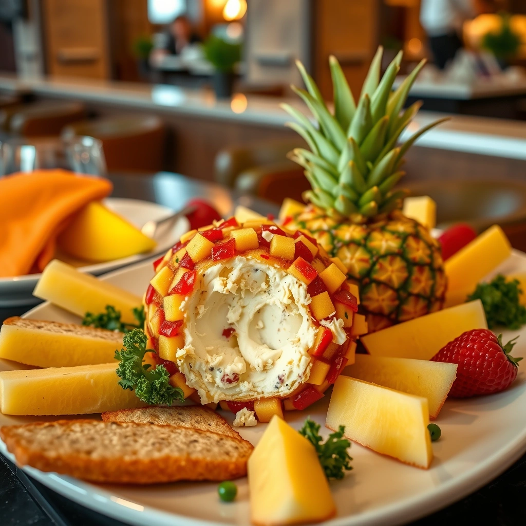 Toppings and Coatings - pineapple cheese ball recipe