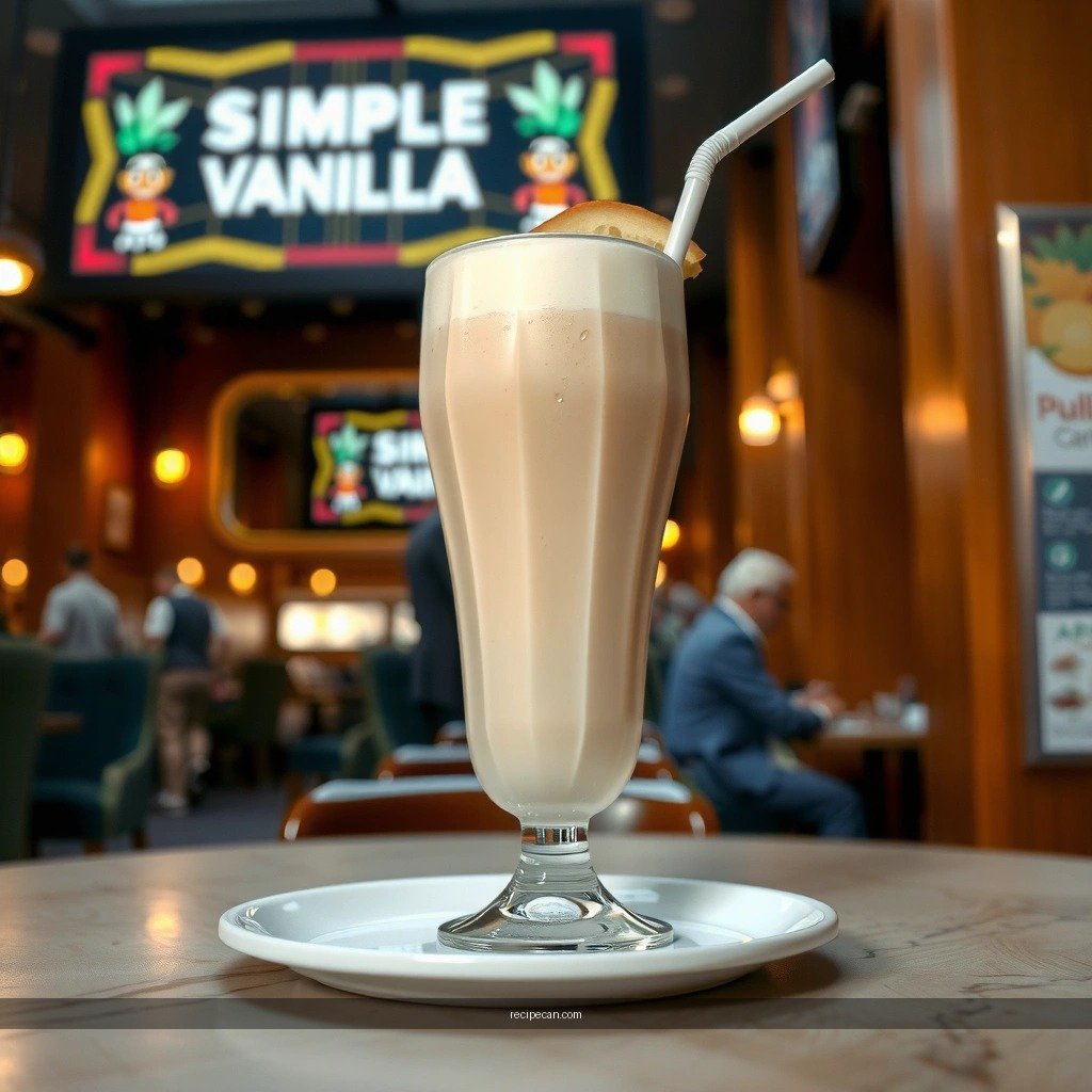 Vanilla Milkshake - simple vanilla milkshake recipe