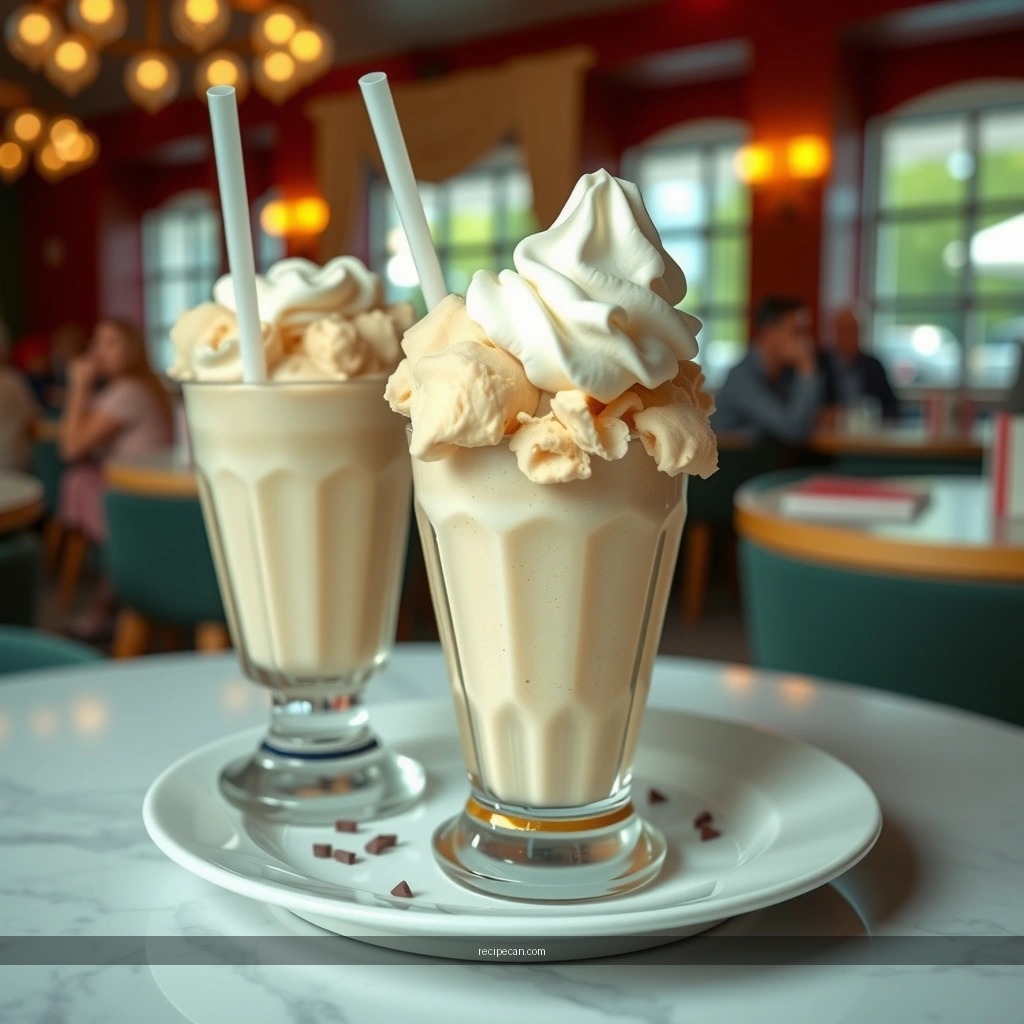 Vanilla Milkshake - milkshake recipes with ice cream