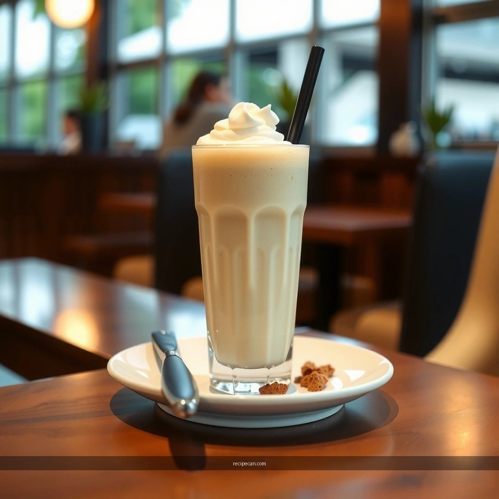 Vanilla Milkshake - basic vanilla milkshake recipe