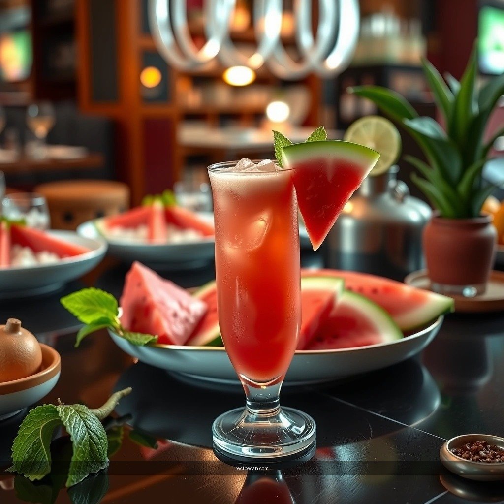 Watermelon Mojito - tropical smoothie watermelon mojito recipe