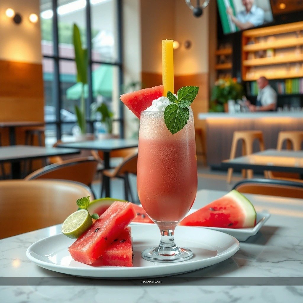 Watermelon Mojito Smoothie - tropical smoothie cafe watermelon mojito recipe
