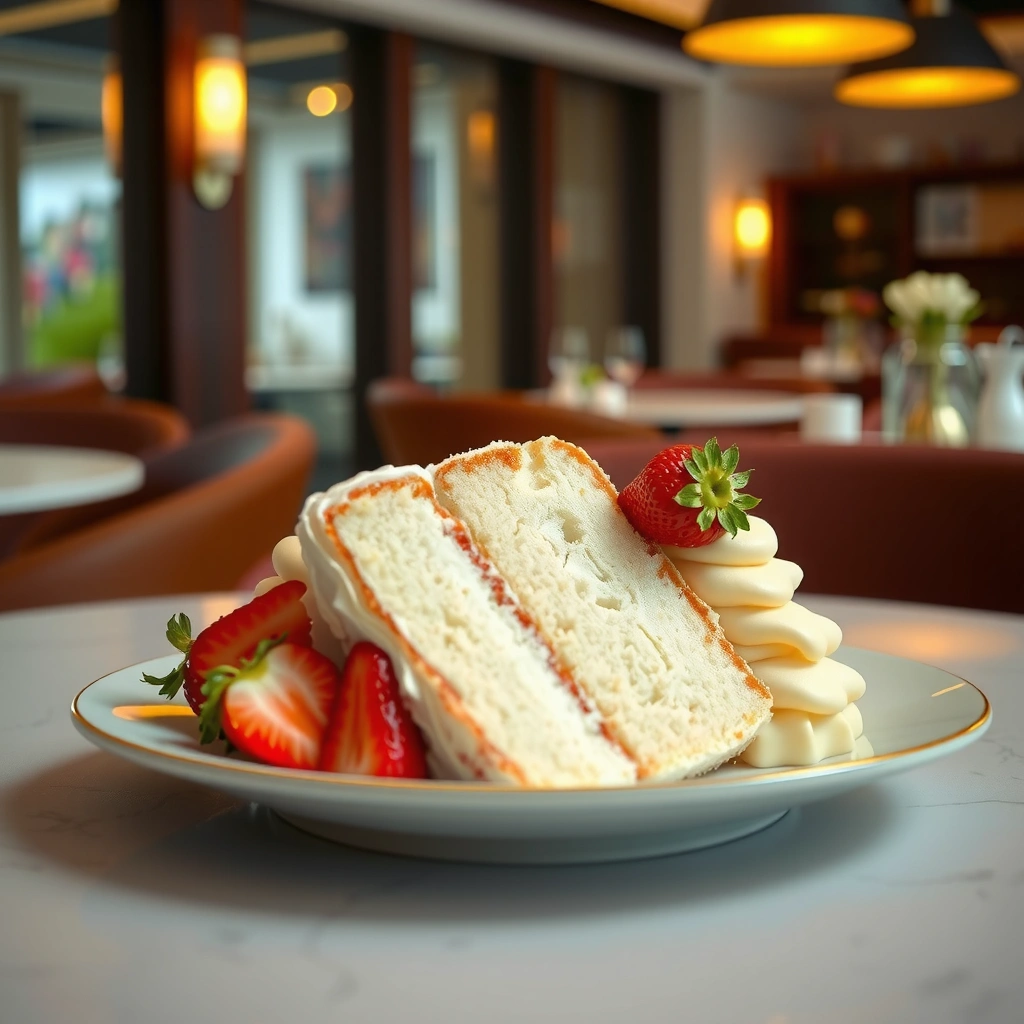 Angel Food Cake - angel food cake and strawberry recipe