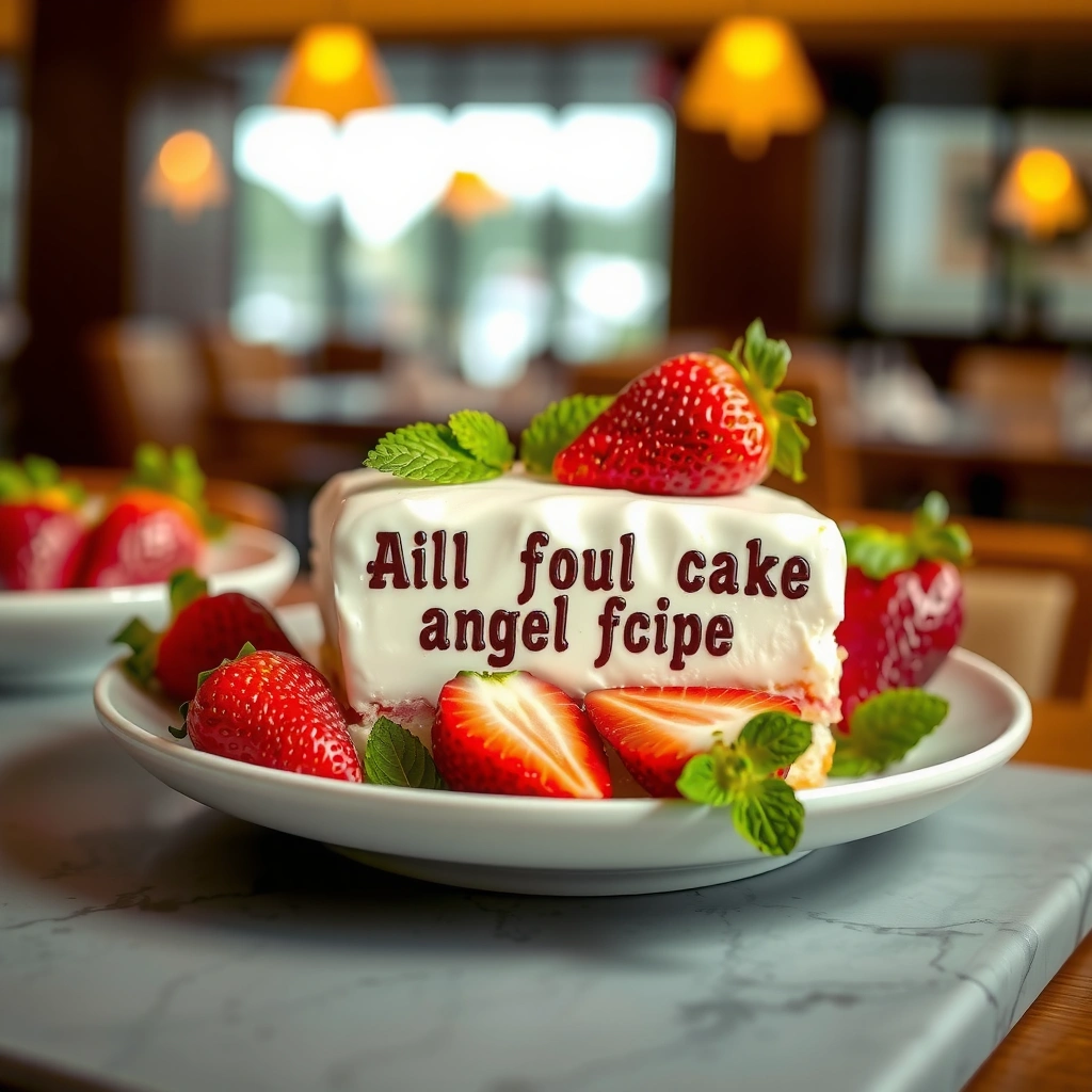 Angel Food Cake - angel food cake and strawberry recipe
