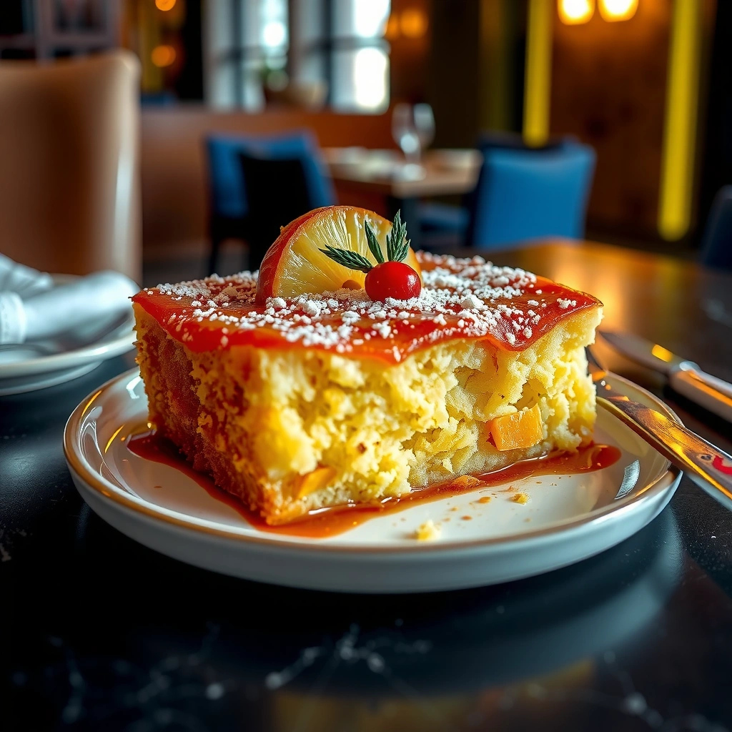 Baking - recipe for pineapple cake