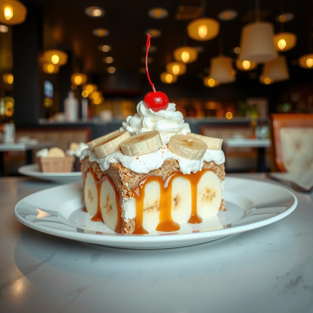 Banana Split Cake - recipe for banana split cake
