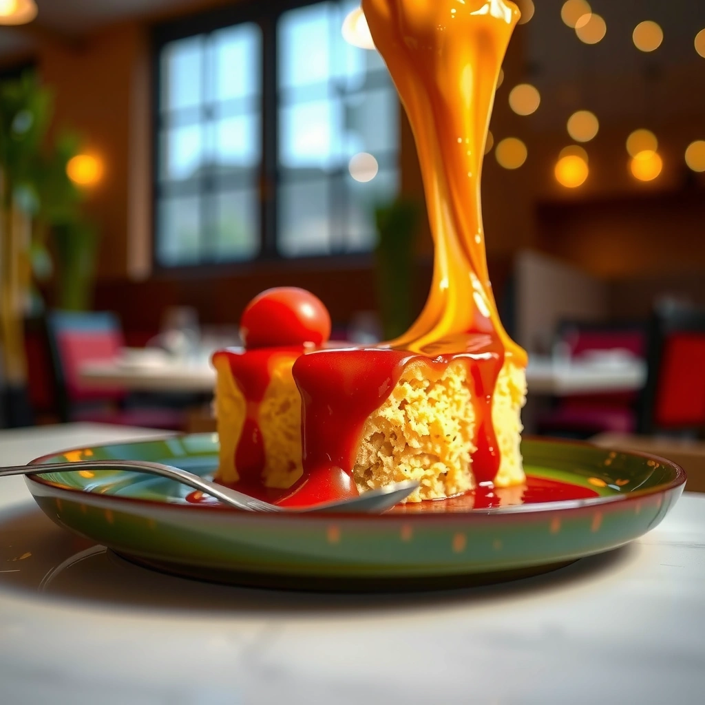 Batter Setup - ooey gooey cake recipe