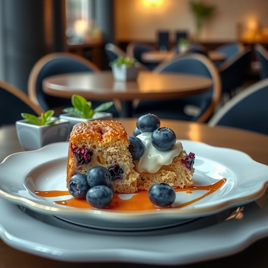 Blueberry Sour Cream Cake - blueberry sour cream coffee cake recipe