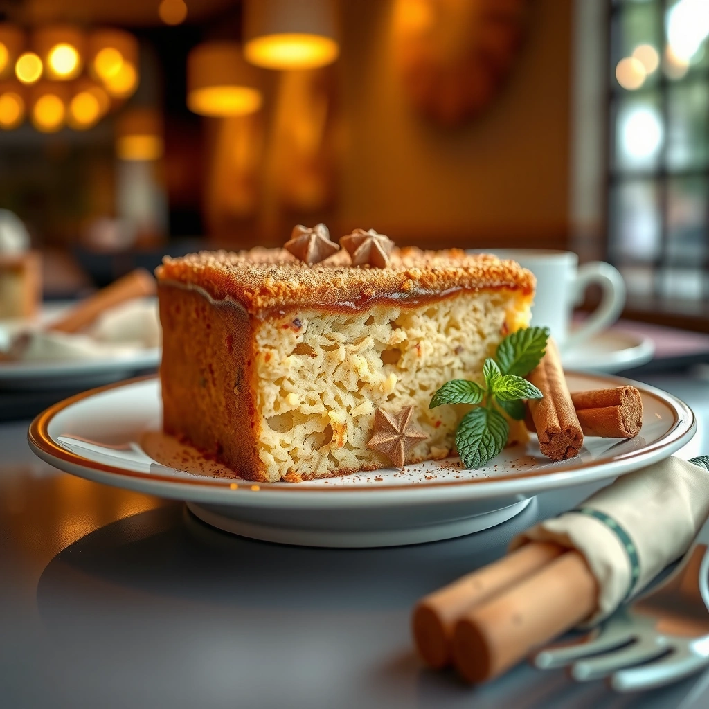 Cake Batter - coffee and cinnamon cake recipe