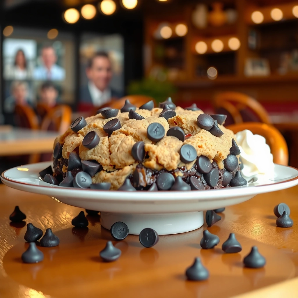Cookie Dough - giant chocolate chip cookie cake recipe