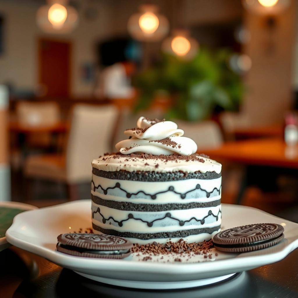 Creamy Filling - dirt cake recipe with oreos