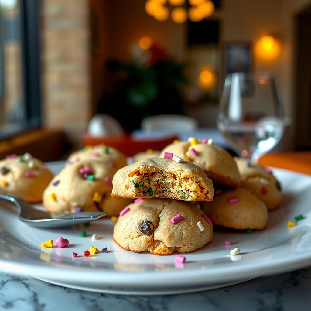 Dough - funfetti cookies recipe with cake mix