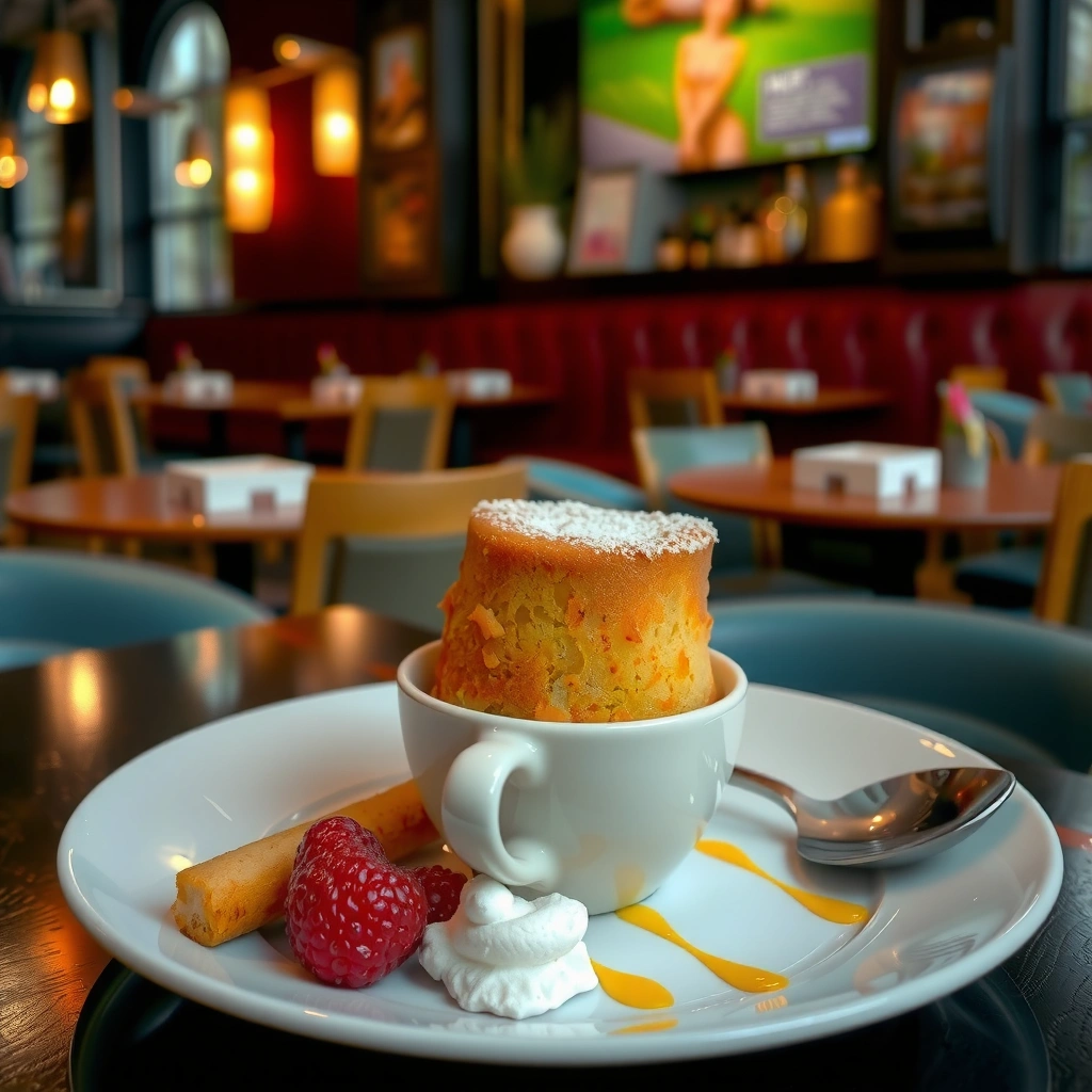 Eggless Ingredients - cake in mug recipe no egg