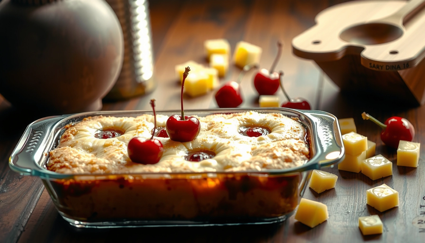 Cherry Dump Cake Recipe with Pineapple