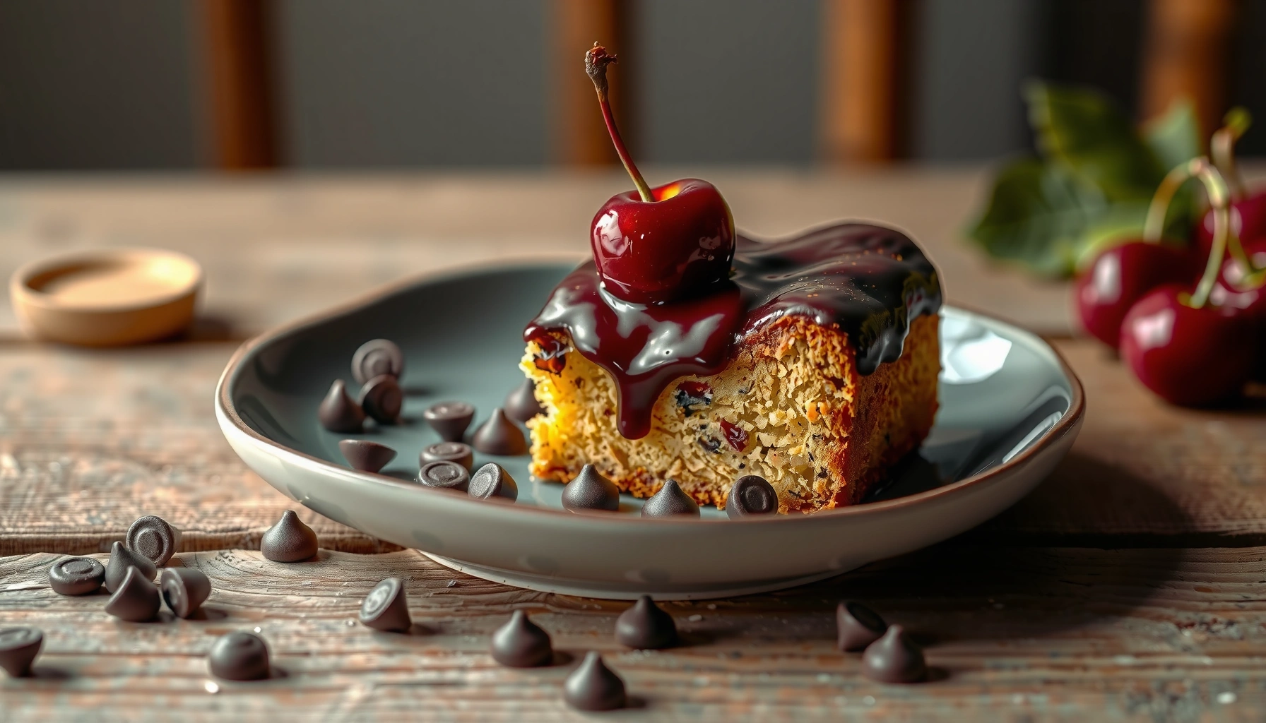 Chip and Cherry Cake Recipe: Easy Sweet Dessert