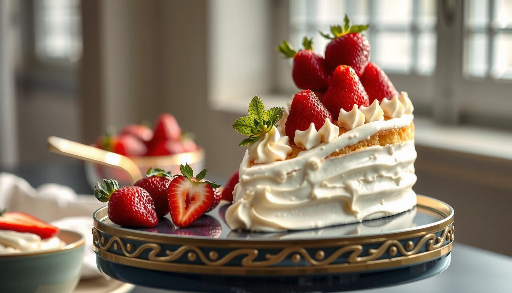 Strawberry and Cream Cake Recipe