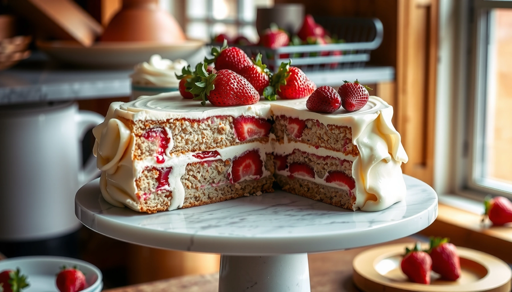 Strawberry Cream Cake Recipe: Soft Layers, Fresh Berry Flavor
