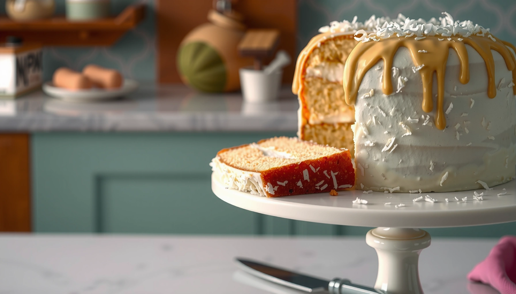 Coconut Cake Recipe with Cream of Coconut