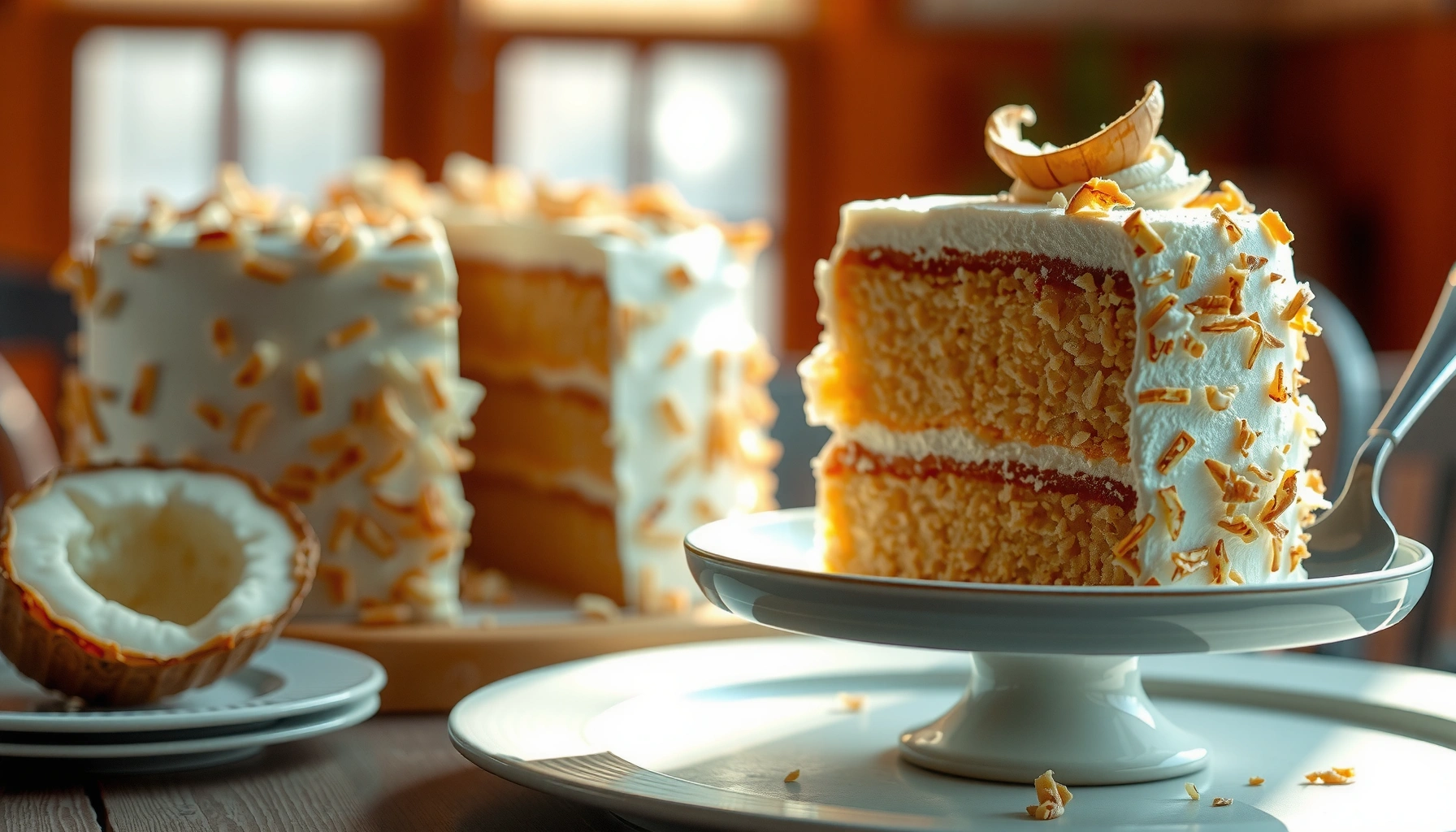 Coconut Cake with Cream of Coconut Recipe