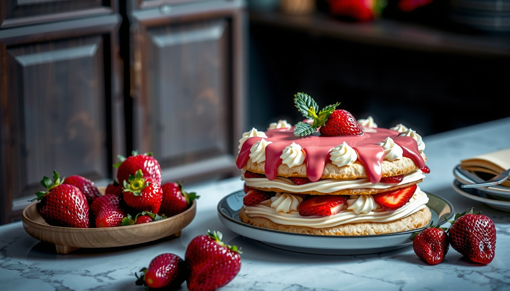 Strawberry and Cream Cake Recipe: Easy Step-by-Step