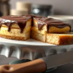 Boston Cream Cake Recipe: Fluffy Cake, Custard Filling, Chocolate Glaze