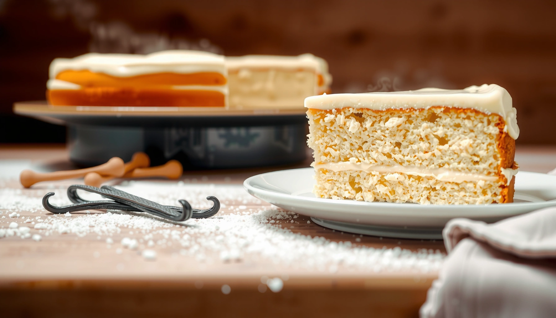 Easy Recipe for a Vanilla Cake (Simple and Fluffy)