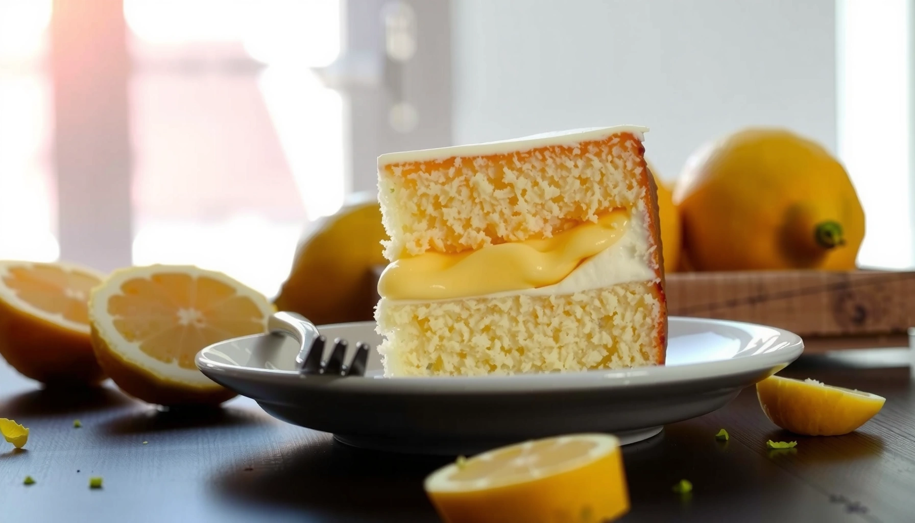 Lemon Cake Recipe with Lemon Pudding