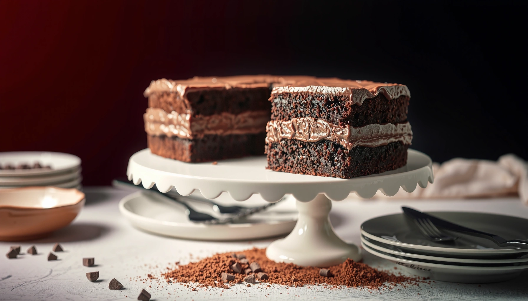 Mississippi Mud Cake Recipe: Rich Chocolate Cake with Fudgy Glaze