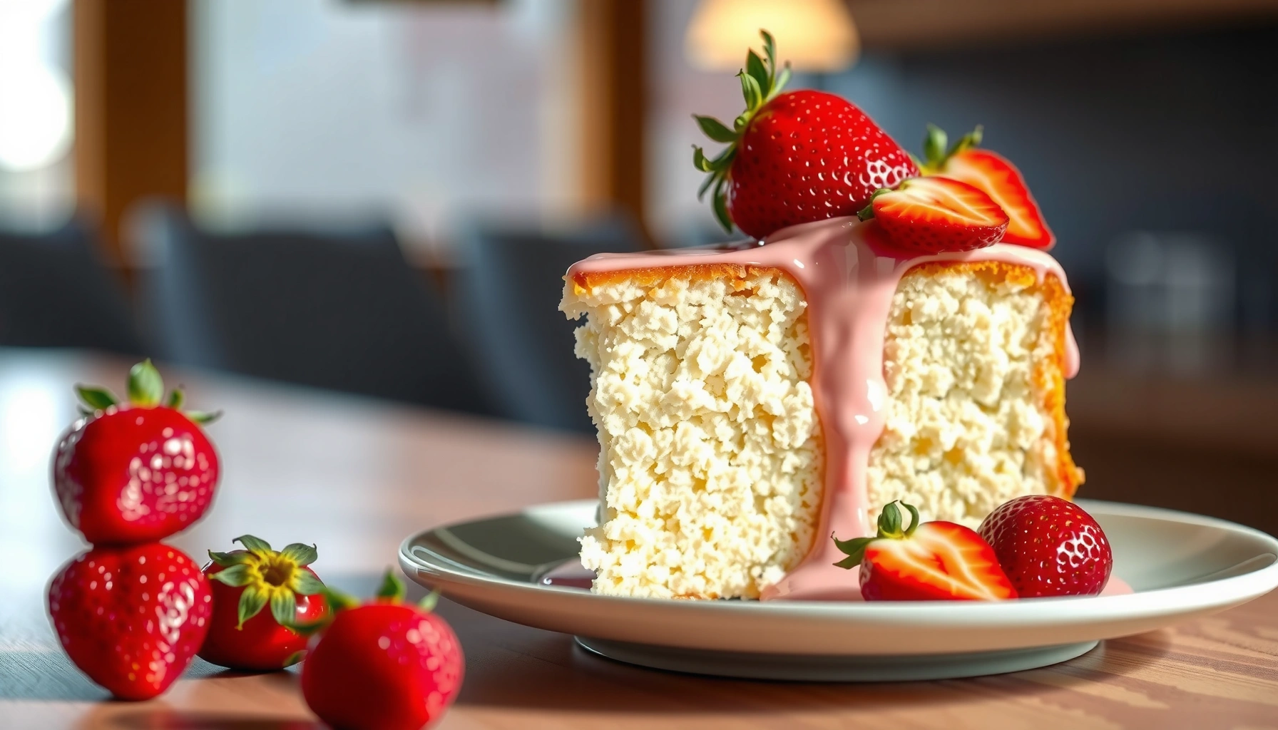 Strawberry Angel Food Cake Recipe: Light, Fluffy, and Sweet