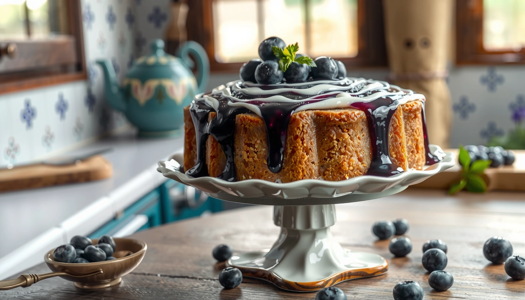Blueberry Sour Cream Coffee Cake Recipe: Moist, Easy, and Delicious