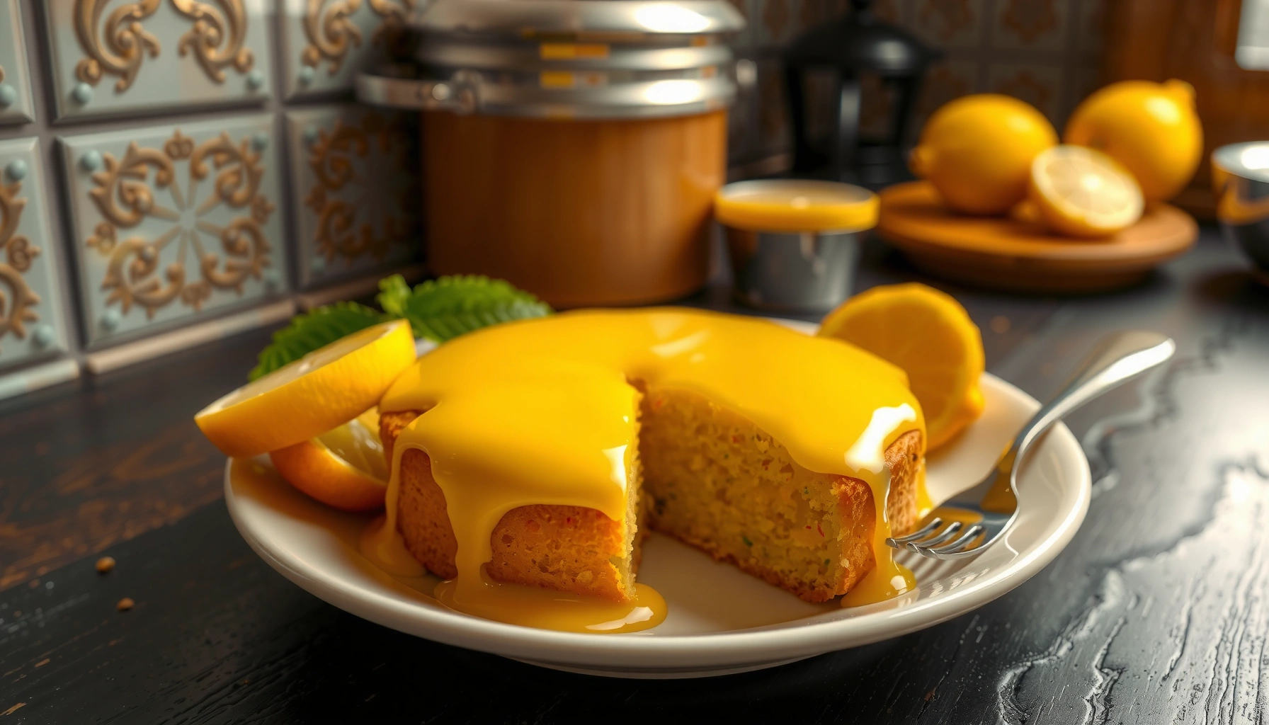 Lemon Cake Recipe with Lemon Curd