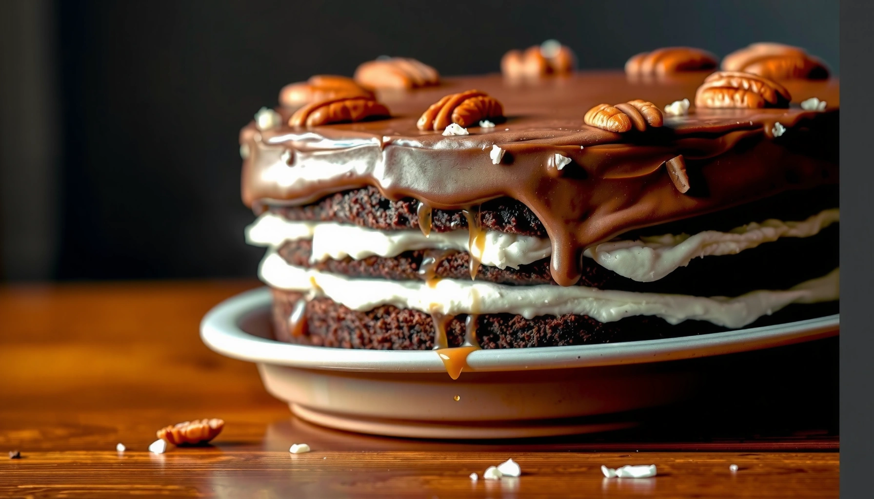 Best German Chocolate Cake Recipe: Fluffy Cake with Coconut-Pecan Filling