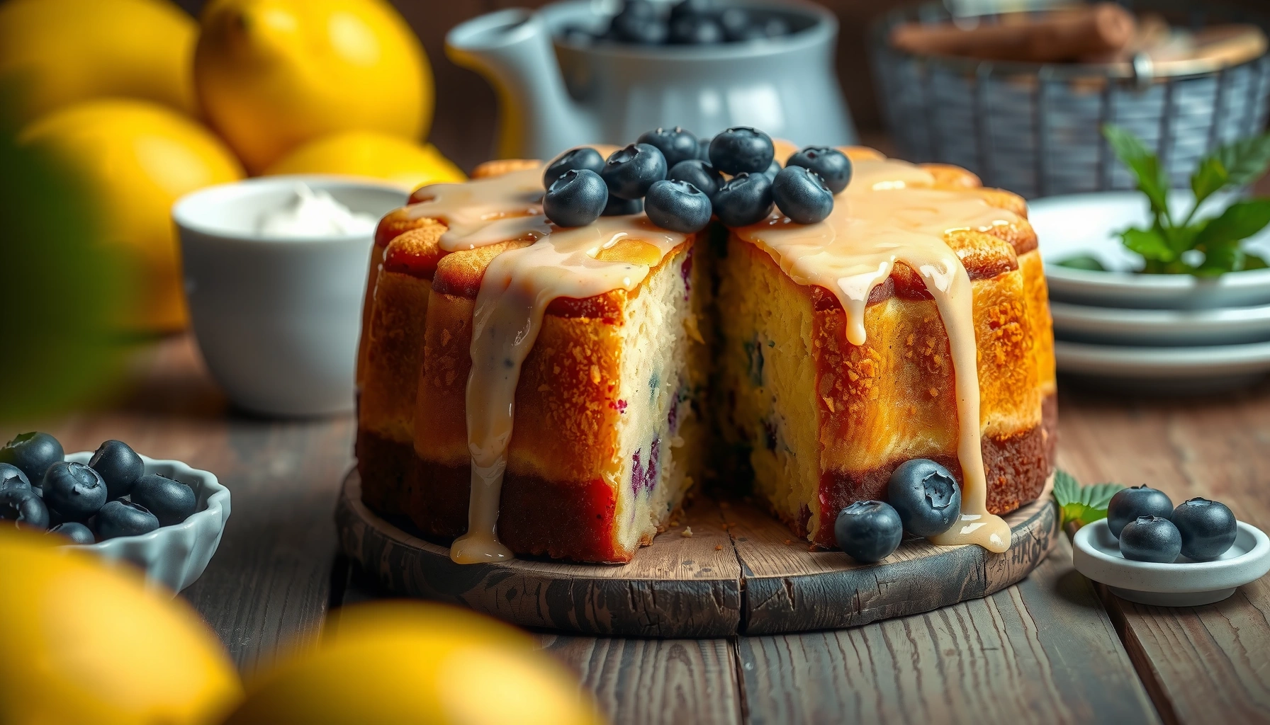 Blueberry Lemon Cake Recipe: Easy, Moist, and Bright