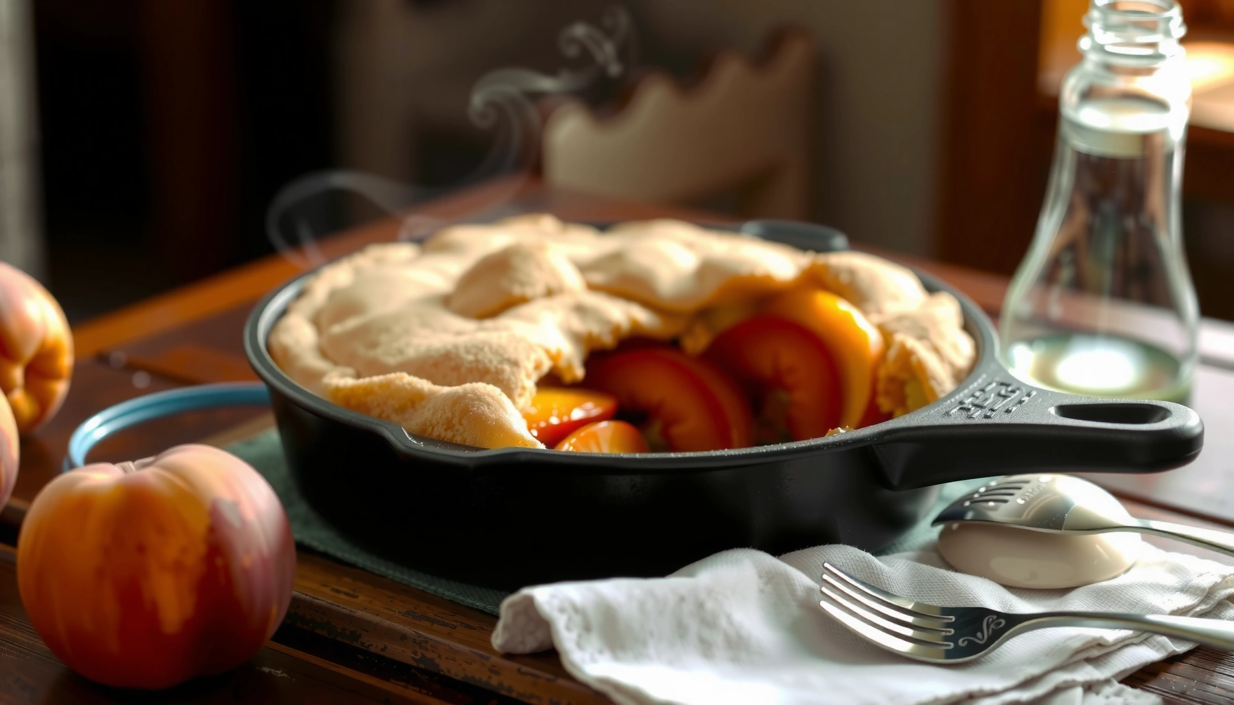 Easy Peach Cobbler Recipe with Cake Mix
