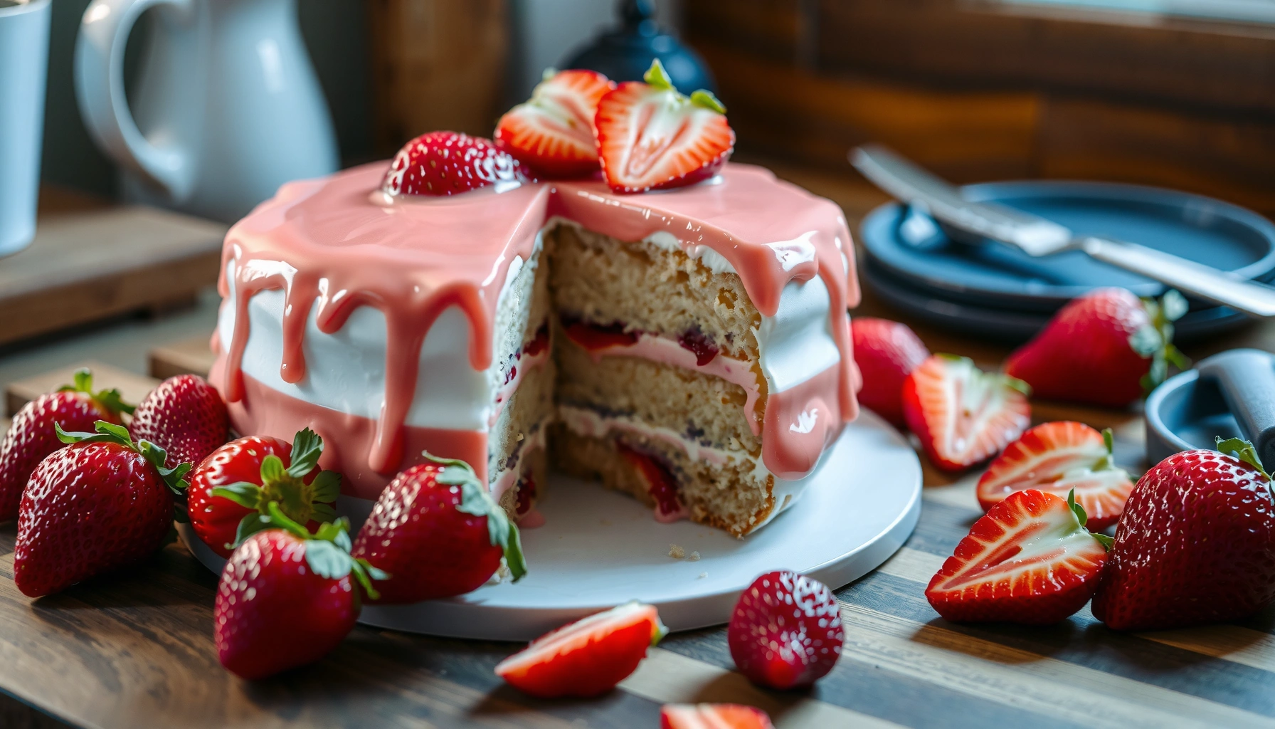 Strawberry Cake Recipe: Easy, Moist, and Fresh Strawberry Flavor