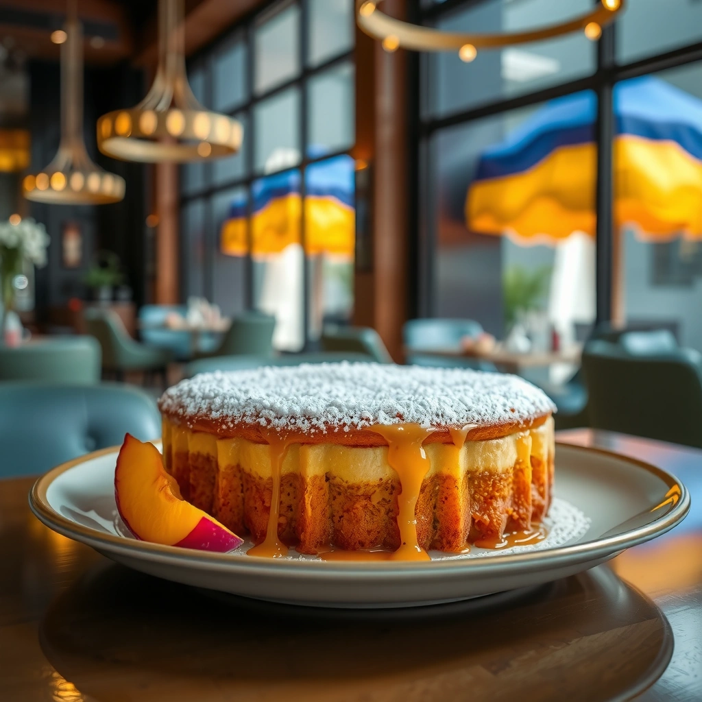 Fresh Peaches - recipe for peach cake