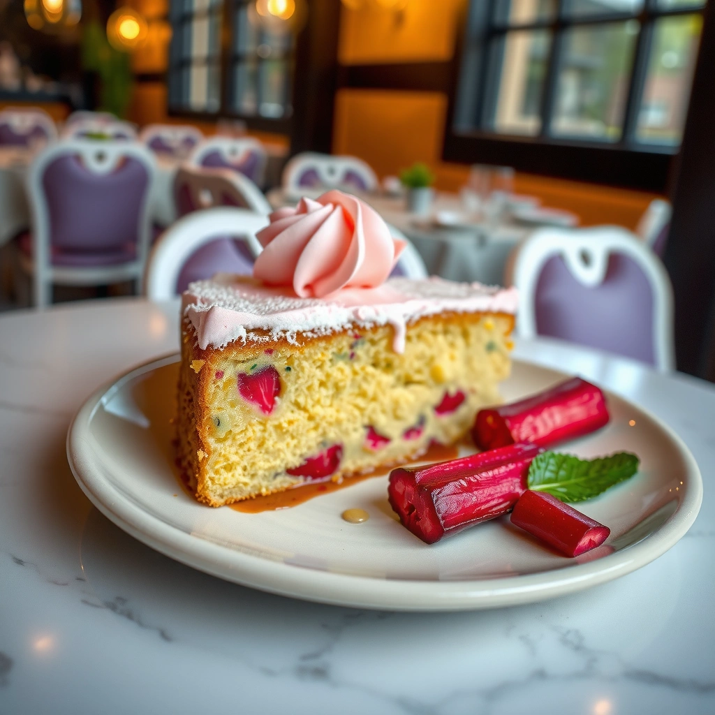 Fresh Rhubarb - rhubarb cake recipe