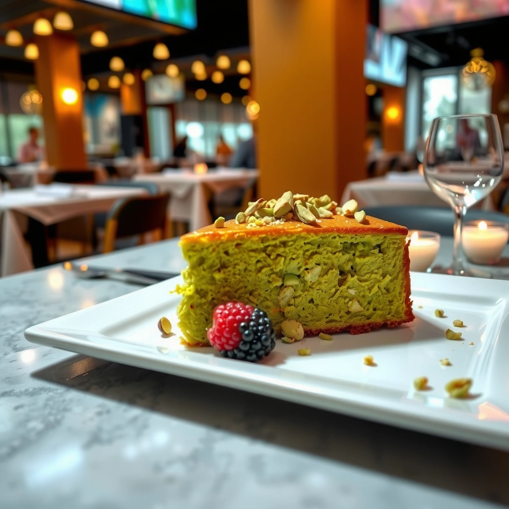 Green Pistachio Cake - green pistachio cake recipe