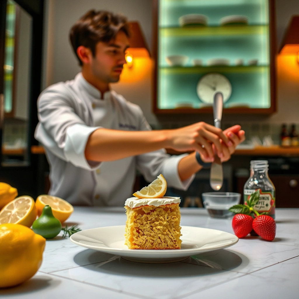 Ingredients and Tools - lemon cake recipe from scratch