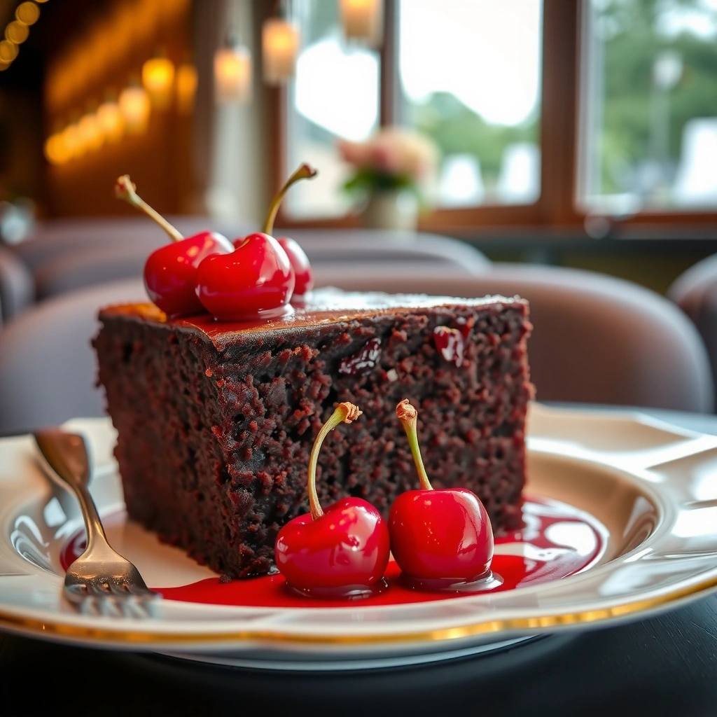 Instructions - chocolate cherry cake recipe