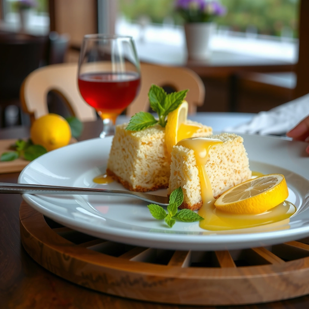 Lemon Cake - lemon cake recipe with lemon pudding